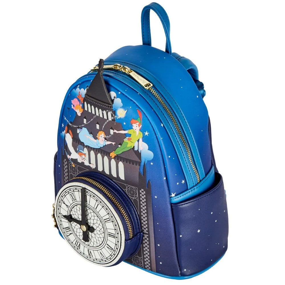 PETER PAN Loungefly Glow-in-the-Dark Tower Disney Mini-Backpack