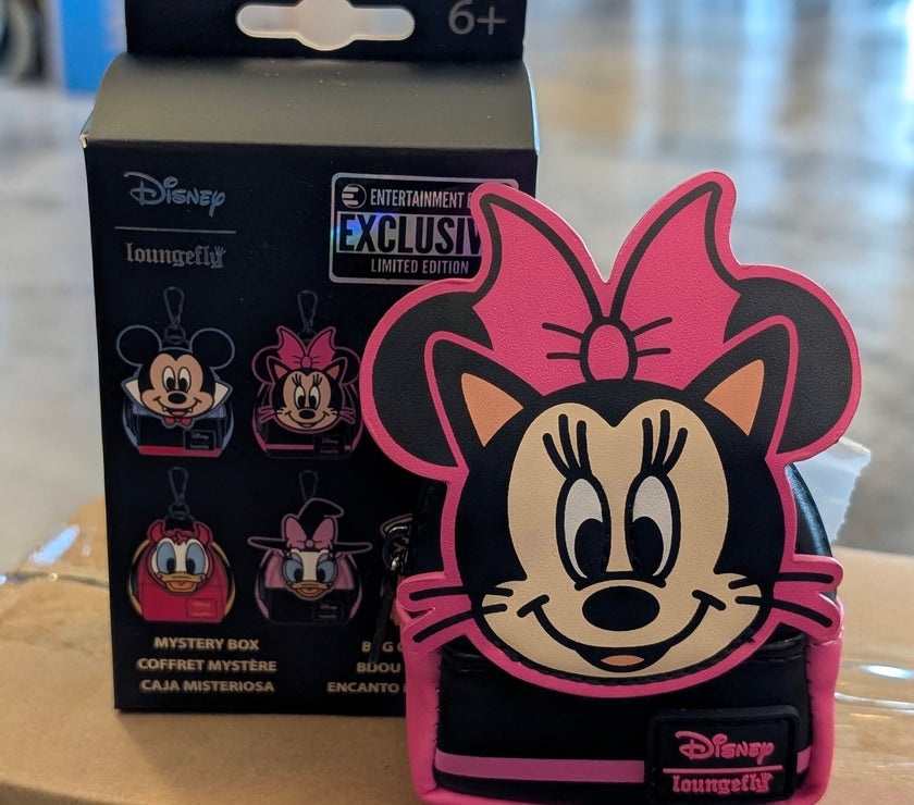 Disney Loungefly Minnie Mouse as a Cat Mini-Backpack Bag Charm 4"