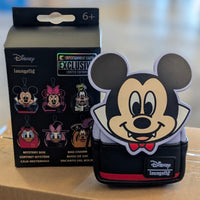 Disney Loungefly Mickey Mouse Vampire Mini-Backpack Bag Charm 4"