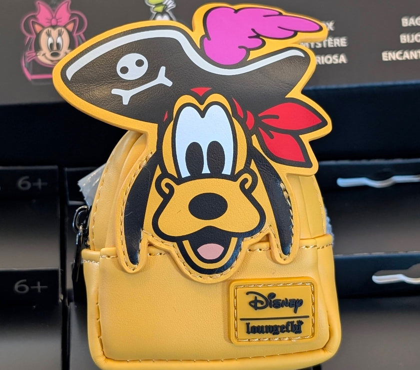 Disney Loungefly Pirate Pluto Mini-Backpack Bag Charm 4"