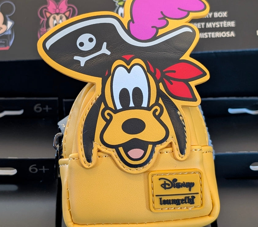 Disney Loungefly Pirate Pluto Mini-Backpack Bag Charm 4"