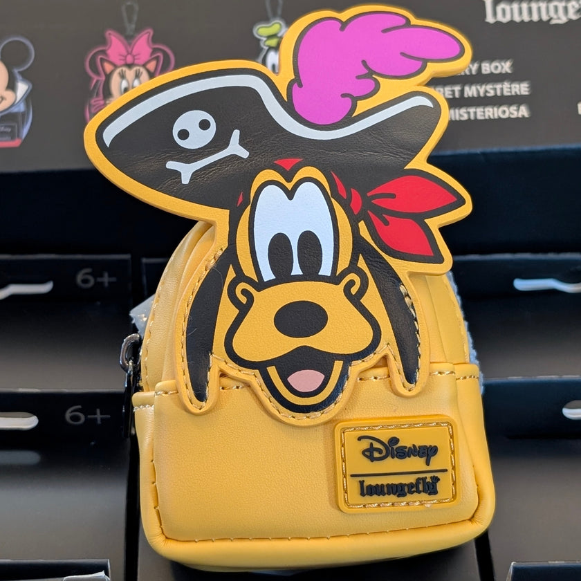 Disney Loungefly Pirate Pluto Mini-Backpack Bag Charm 4"