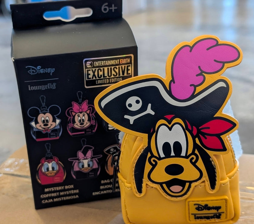 Disney Loungefly Pirate Pluto Mini-Backpack Bag Charm 4"