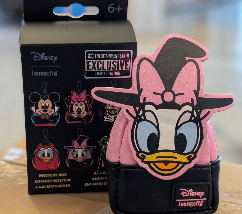 Disney Loungefly Witch Daisy Duck Mini-Backpack Bag Charm 4"