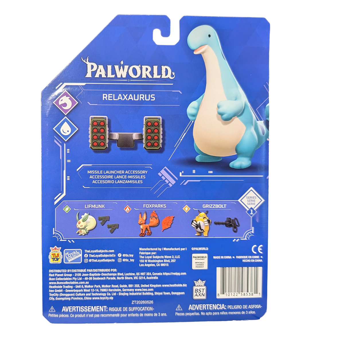 Relaxaurus 4" Palworld Series 1 Premium Action Figure