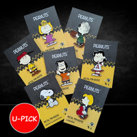 Peanuts Snoopy 75th Anniversary Pin Badge Collection U-Pick Snoopy and Charlie Brown