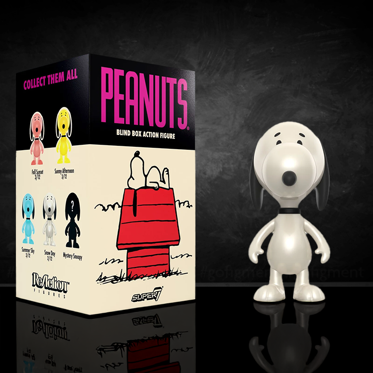Image of Snoopy Super7 Peanuts Wave 5 Action Figure | Snow Day 3.75" LOOSE