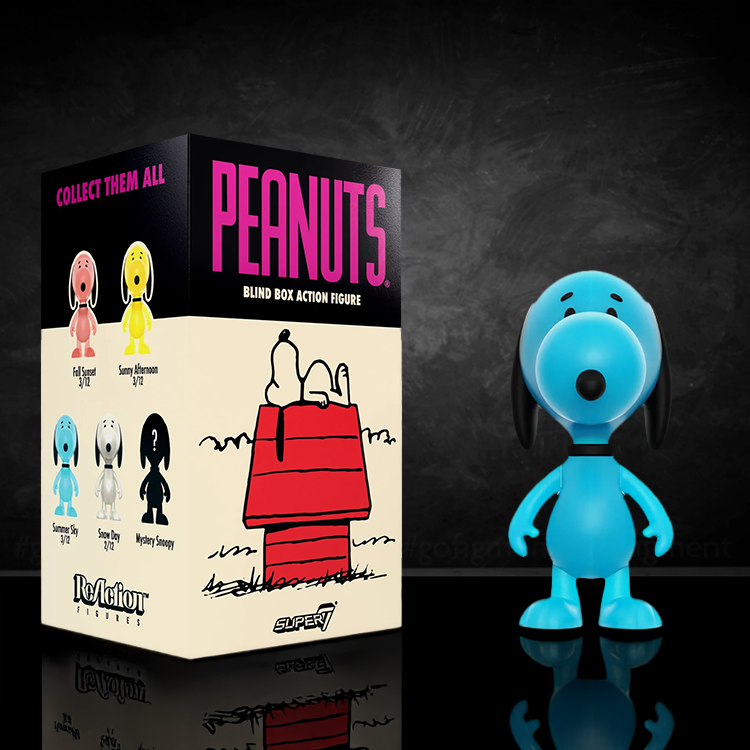 Image of Snoopy Super7 Peanuts Wave 5 Action Figure | Summer Sky 3.75" LOOSE