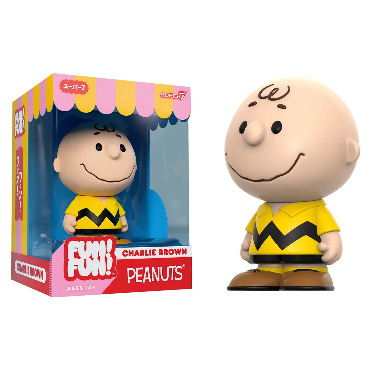 Peanuts Charlie Brown (Yellow Shirt) FUN! FUN! Vinyl Figure by Peanuts new in box collectible toy 2026