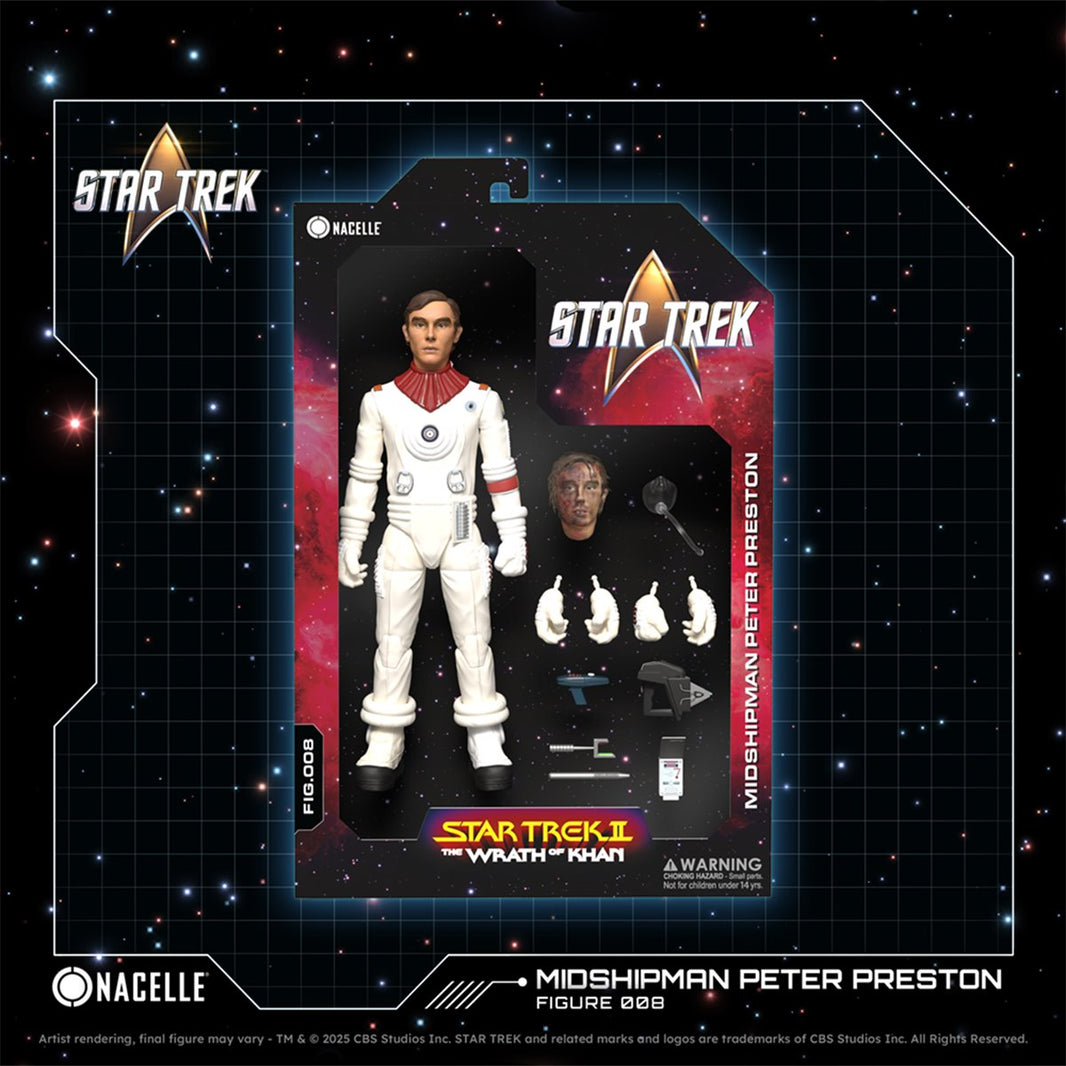 Image of Peter Preston 7" Star Trek II: The Wrath of Khan Nacelle Premium Action Figure Collectible