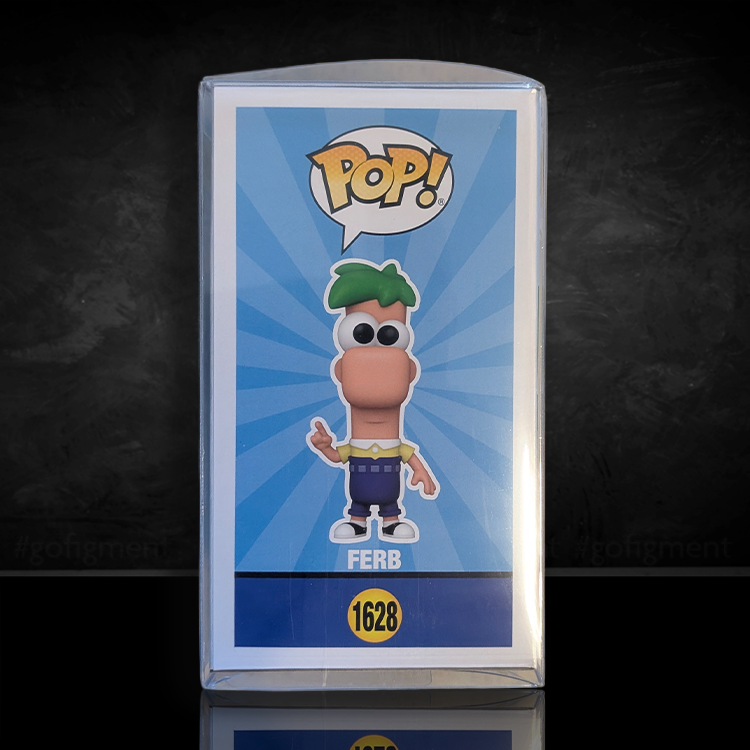 Funko Pop vinyl figure of Ferb from Phineas and Ferb in a window display box numbered 1628.