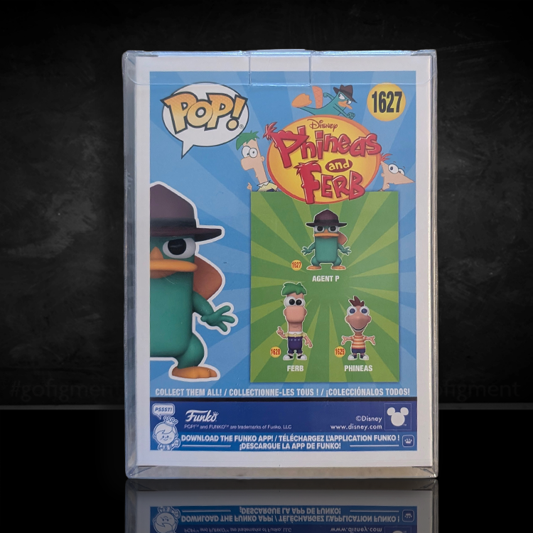 Funko Pop vinyl figure of Agent P from Phineas and Ferb in collector-friendly window display box