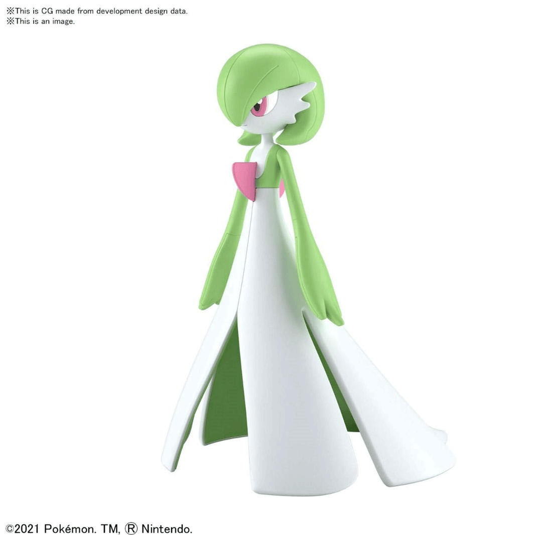 Bandai Hobby Gardevoir Pokémon model kit by Blokees, detailed collectible figure with elegant design and psychokinetic energy theme