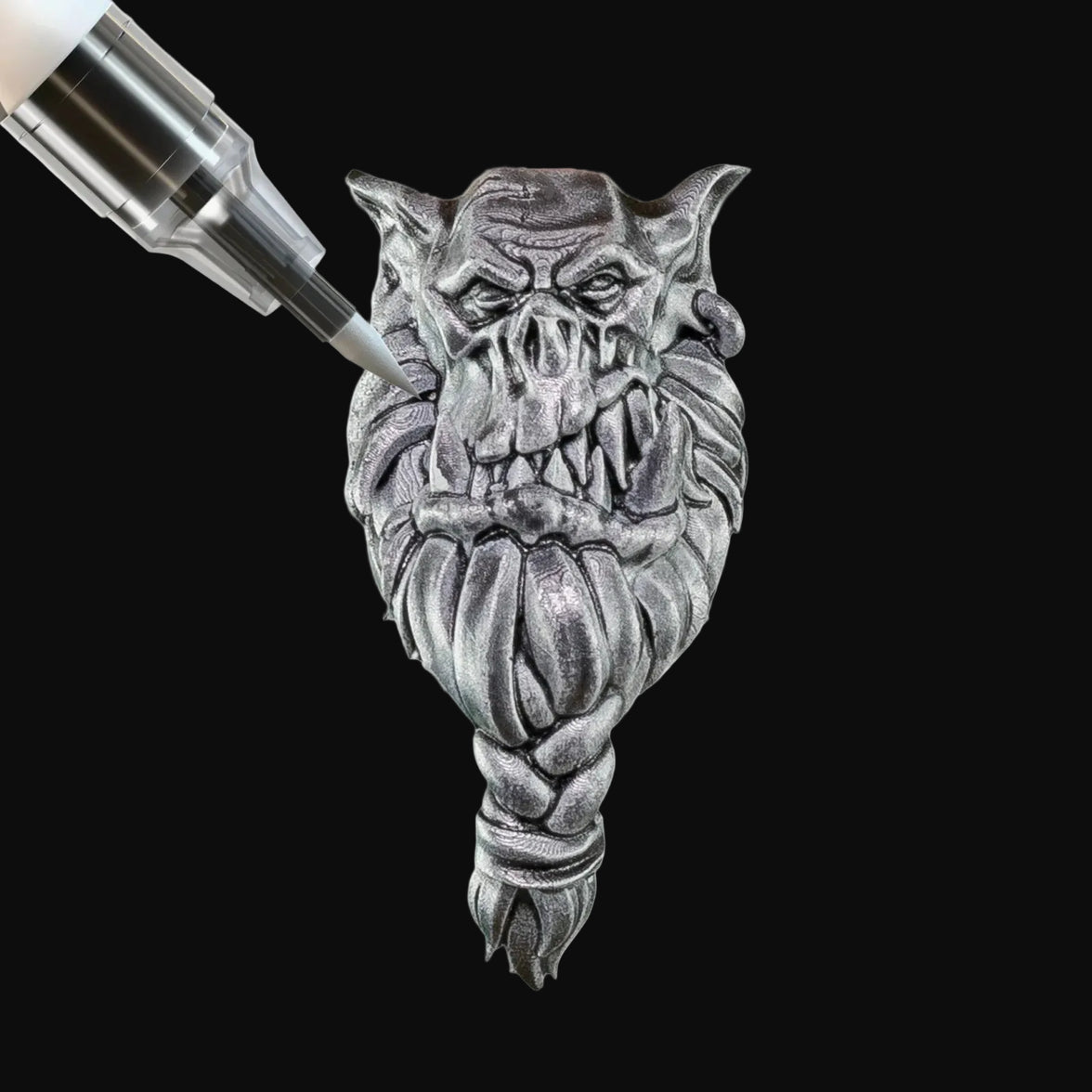 Polished Silver Army Painter Speedpaint Marker - One-Coat Metallic Miniature Paint SM1017P