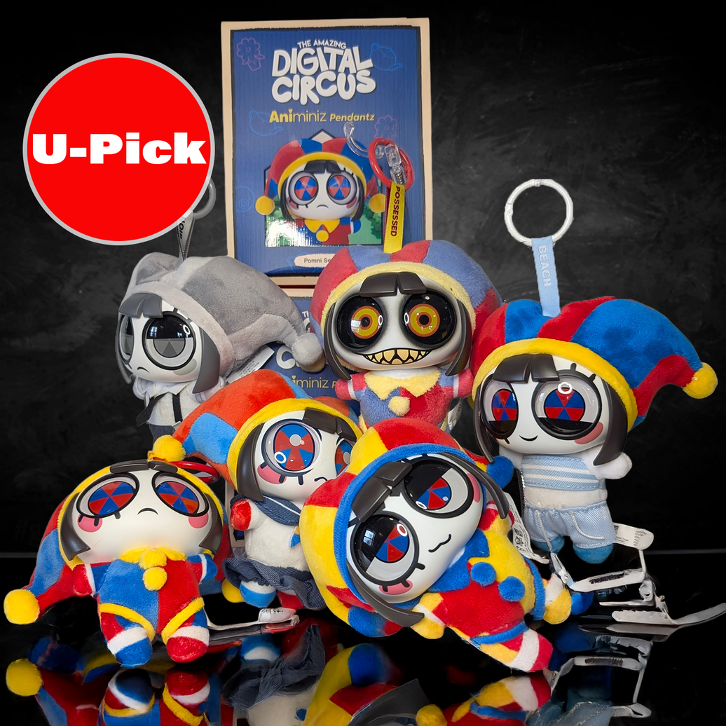 The Amazing Digital Circus Pomni Animiniz Pendantz Premium Plush Keychain Figure - U-PICK by Glitch collectible set