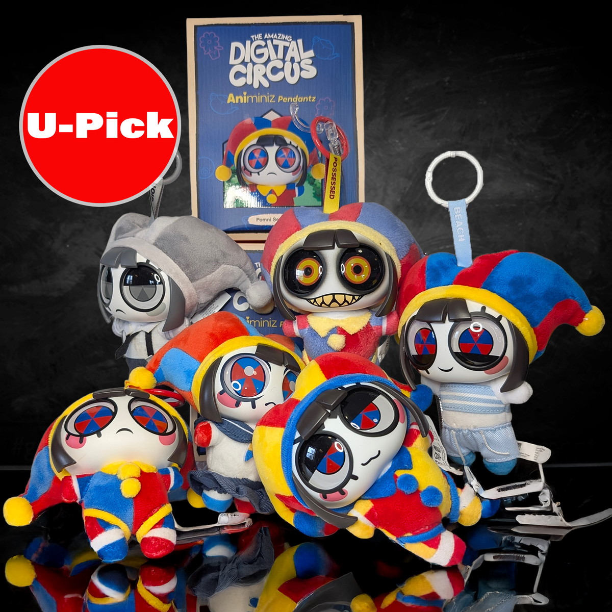 The Amazing Digital Circus Pomni Animiniz Pendantz Premium Plush Keych