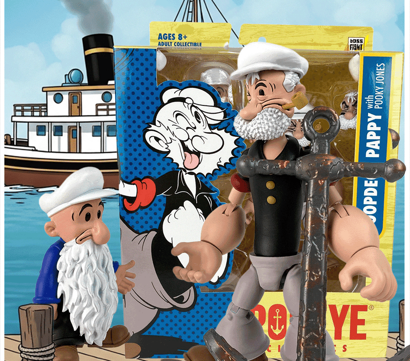 Poopdeck Pappy - Popeye Classics Action Figure: Boss Fight Studio Llc