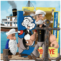 Boss Fight Studio Llc Poopdeck Pappy figure with white beard, sailor hat, black shirt, and detailed rusty anchor accessory
