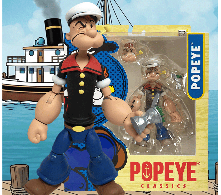 Popeye Classics Action Figure: 1:12 Scale Collectible | GoFigment