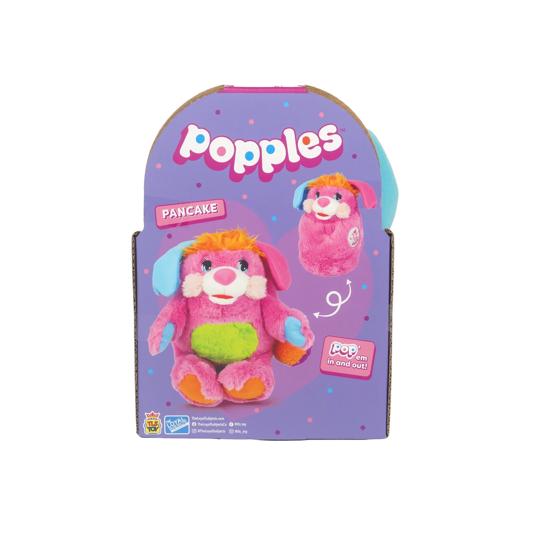 Pancake Popple 11" Large Nostalgic Plush Features the Iconic Interactive Transformation by The Loyal Subjects