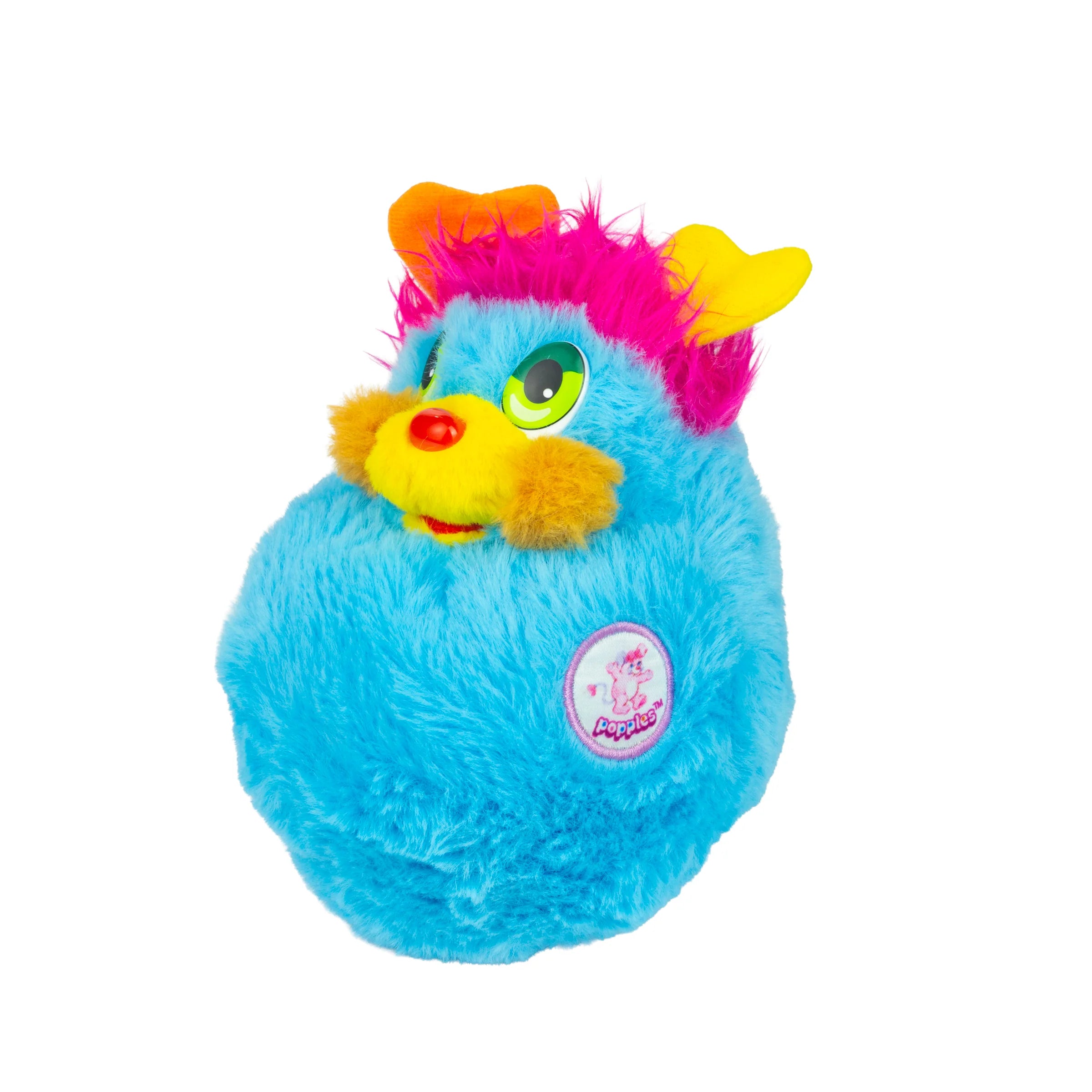 P.C. Popple 8" Small Plush Nostalgic Fuzzy Rolling Ball and a Cuddly Character by The Loyal Subjects