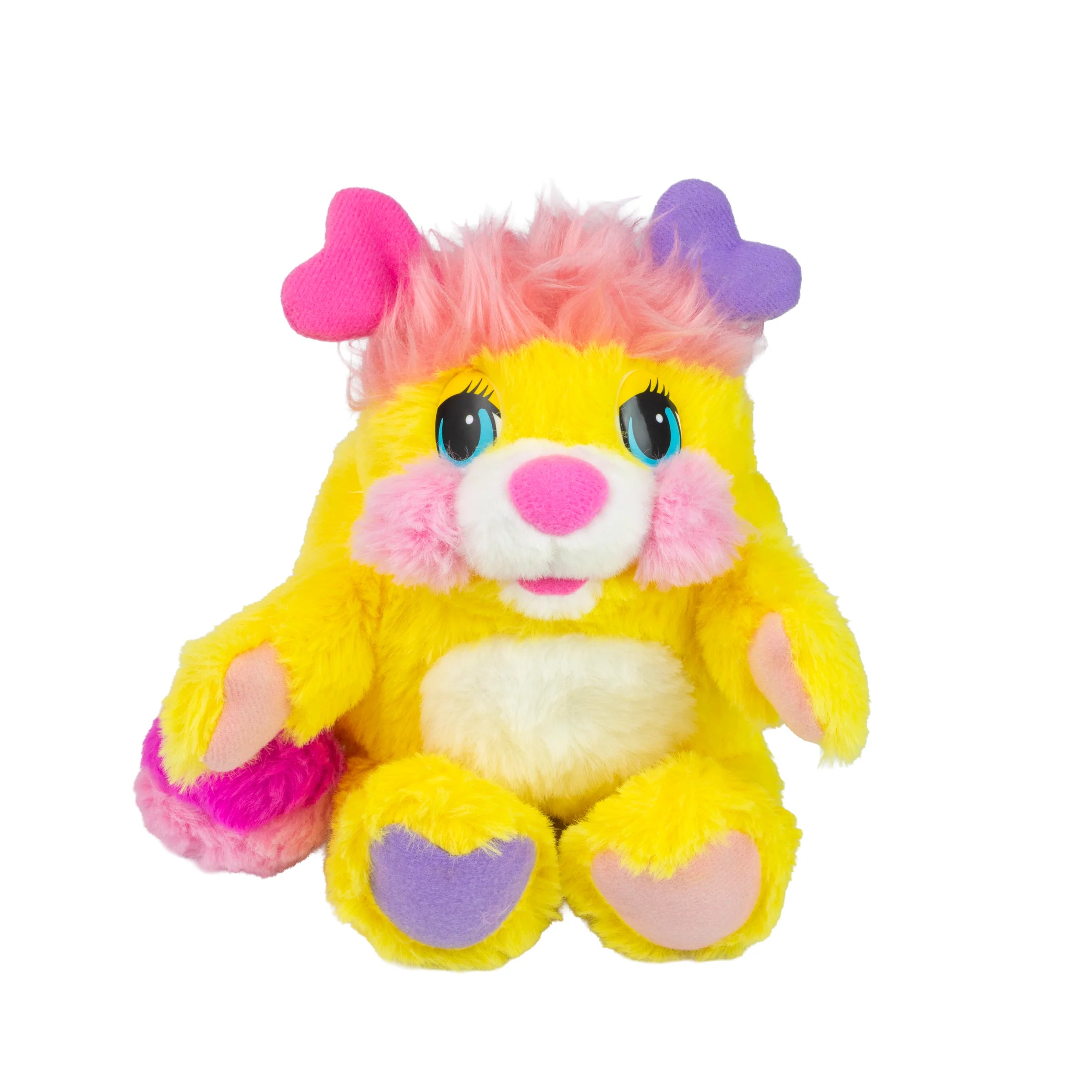 Potato Chip Popple 8" Small Plush Nostalgic Fuzzy Rolling Ball and a Cuddly Character from The Loyal Subjects yellow plush
