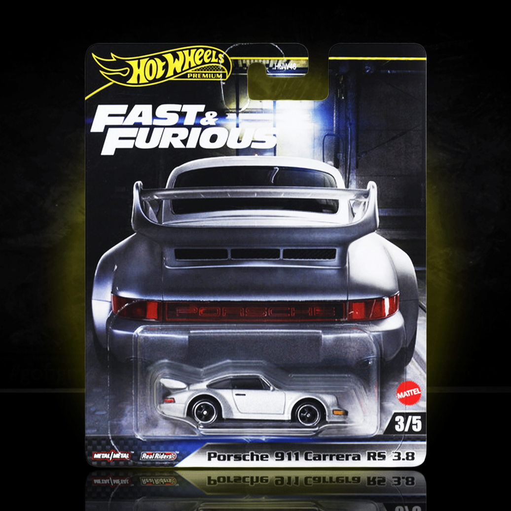 Hot Wheels Premium: Porsche 911 Carrera RS 3.8 Fast and Furious Diecast Car