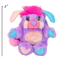 Pretty Bit Popple 8" Small Plush Nostalgic Fuzzy Rolling Ball and a Cuddly Character by The Loyal Subjects