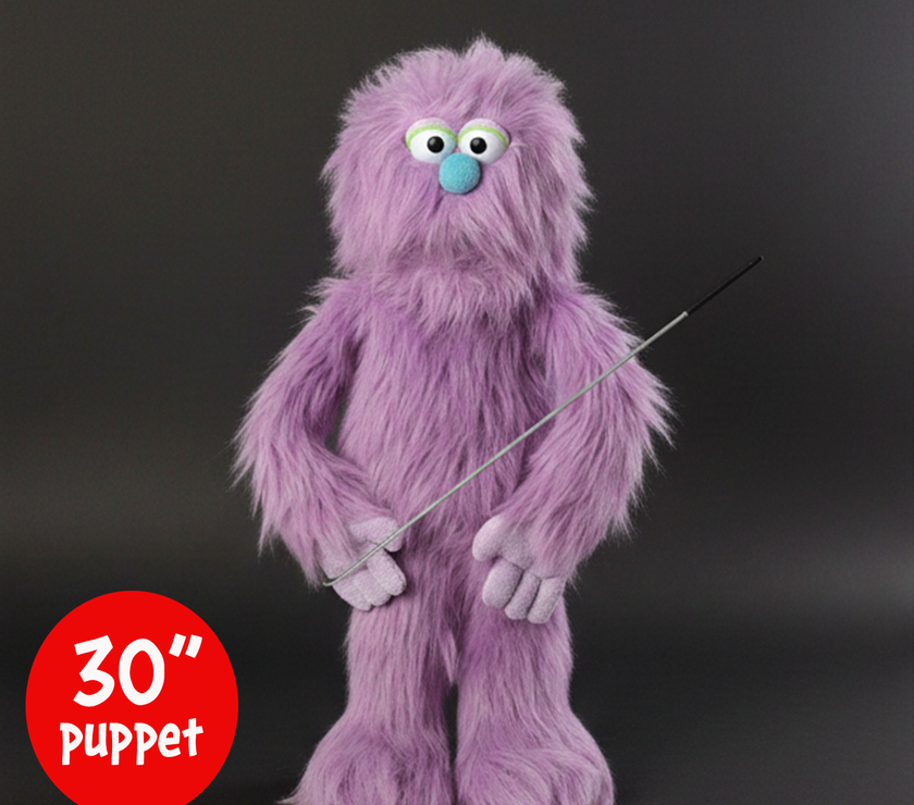 Silly Puppets Gumboil Purple Monster Puppet - 30