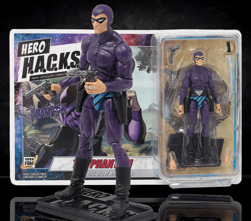 キャプテンアクション The Phantom 1/6 コスチュームセット The Phantom Hero H.A.C.K.S. 21st Phantom Series Action Figure - Purple