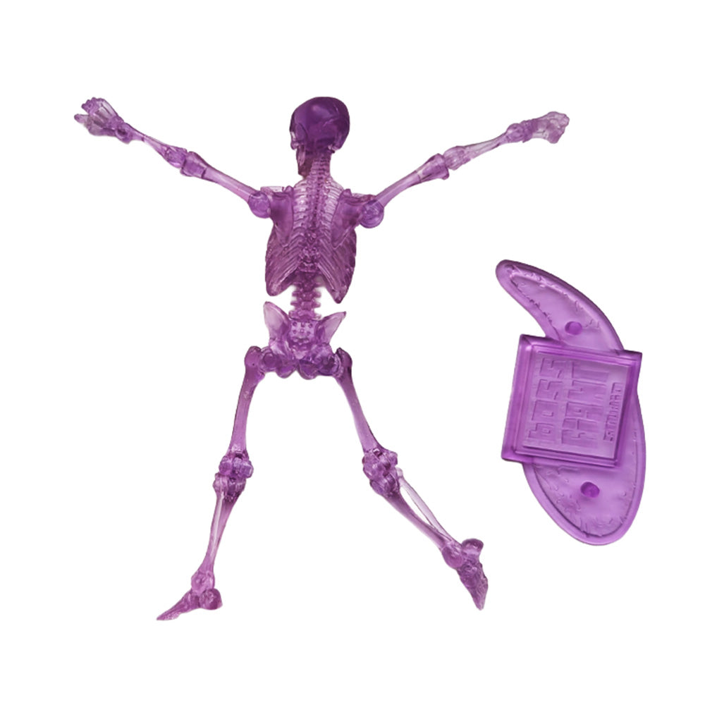 Vitruvian H.A.C.K.S. Purple Translucent Skeleton Blank 1:18 Scale Premium Action Figure - Blacklight Activated