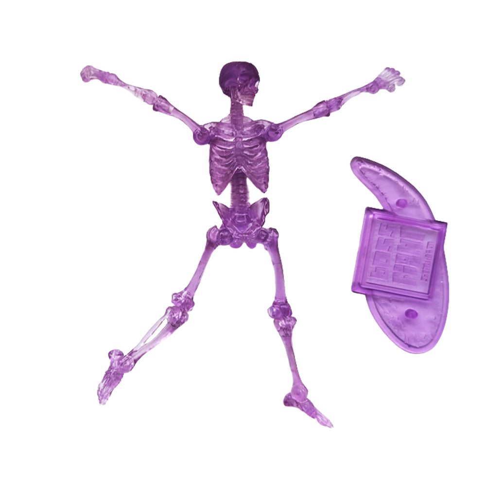 Vitruvian H.A.C.K.S. Purple Translucent Skeleton Blank 1:18 Scale Premium Action Figure - Blacklight Activated