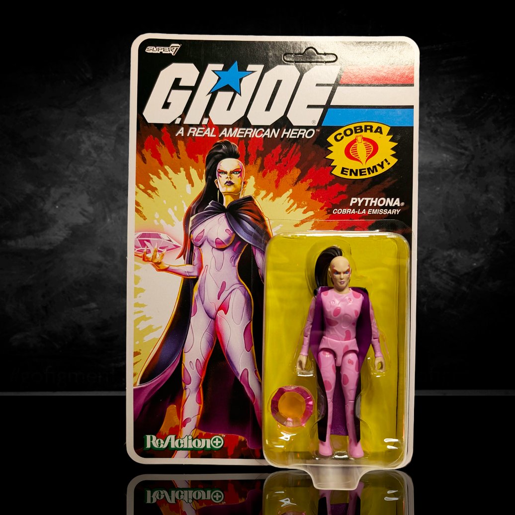 Pythona Cobra-La Emissary GI Joe Action Figure ReAction+ 1/18 O-Ring Design