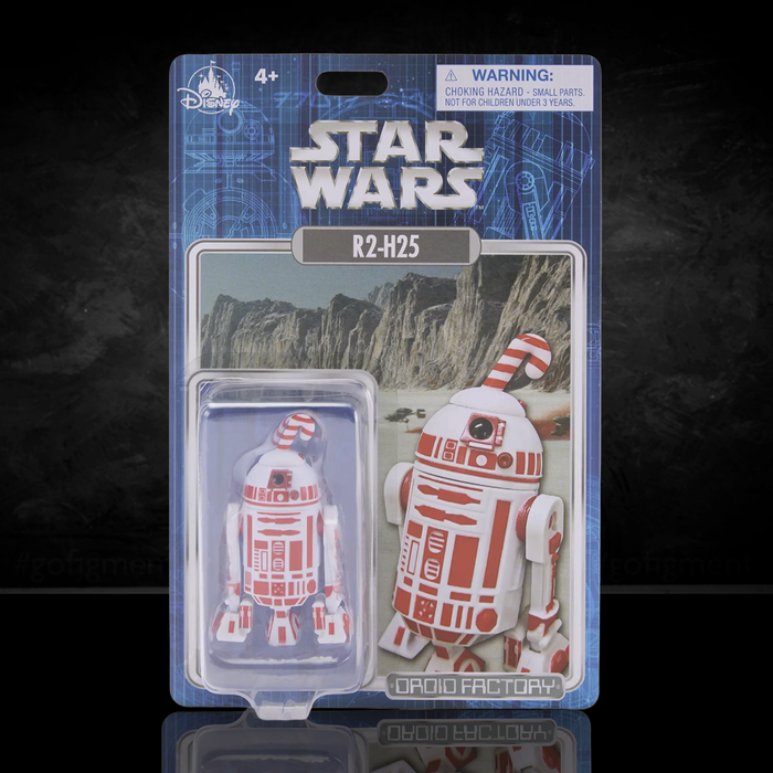 R2-H25 Star Wars Droid Factory 1/18 Scale Action Figure by Hasbro new in box with holiday-themed design