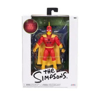 Jakks Pacific Radioactive Man Premium Action Figure The Simpsons 5in Scale in packaging with yellow and red costume.