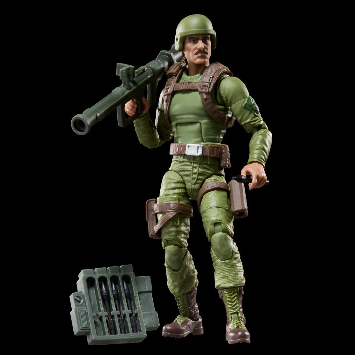 Rafael “Zap” Melendez "Retro Cardback" G.I. Joe Classified Series 6 inch Action Figure by Hasbro in military green gear.