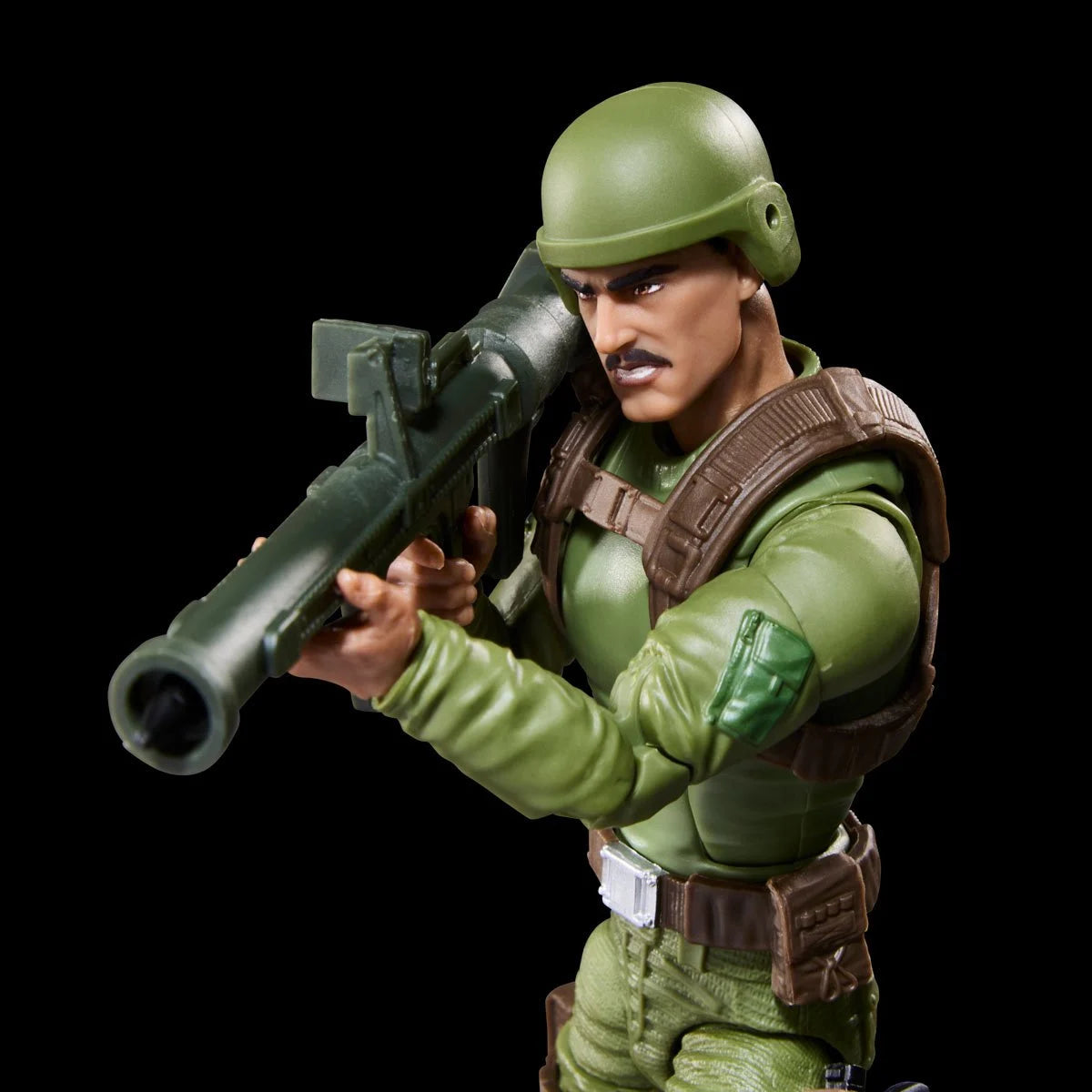 Rafael “Zap” Melendez "Retro Cardback" G.I. Joe Classified Series 6 inch Action Figure by Hasbro aiming with rocket launcher