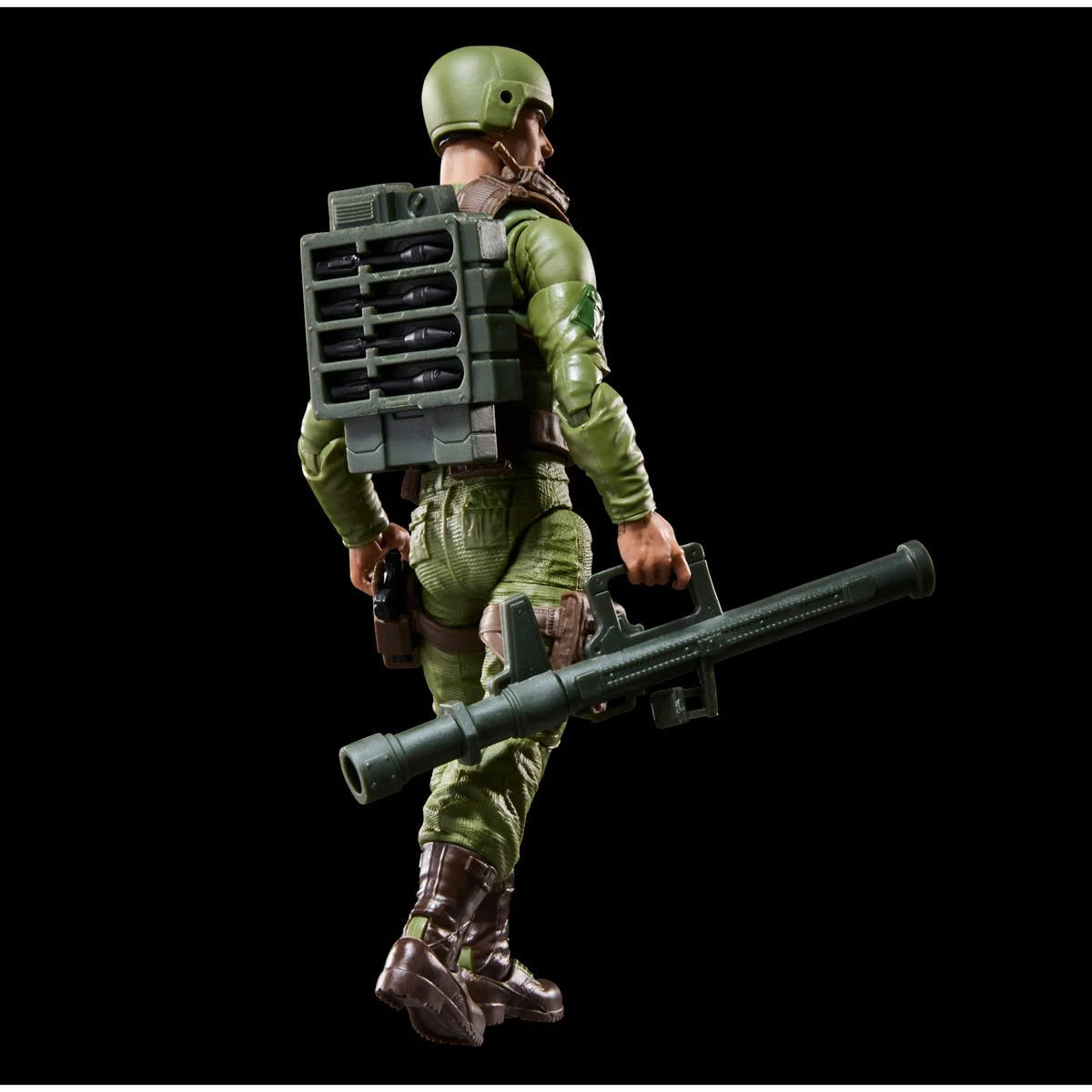 Rafael “Zap” Melendez "Retro Cardback" G.I. Joe Classified Series 6 inch Action Figure by Hasbro holding rocket launcher.