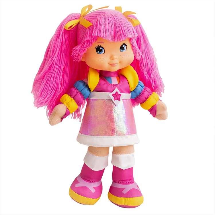 Tickled Pink plush doll from The Loyal Subjects Rainbow Brite Ultimate 5-Pack with bright yarn hair and colorful outfit