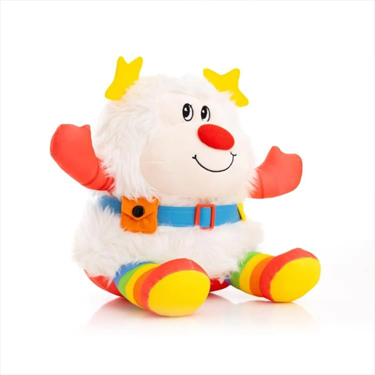 Twink plush doll from The Loyal Subjects Rainbow Brite 5-pack with rainbow legs and yellow star antennae