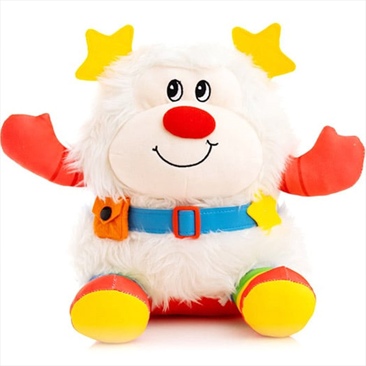 Twink plush doll from The Loyal Subjects Rainbow Brite 5-pack, featuring soft white fur and colorful clothing details