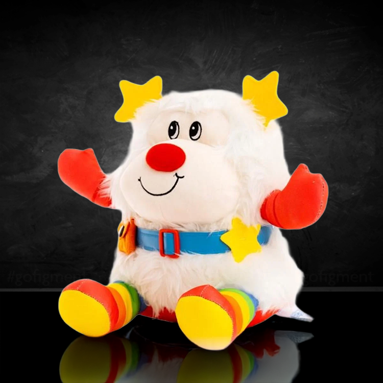 Soft plush Twink doll from The Loyal Subjects Rainbow Brite 5-pack collection with vibrant colors and star accents