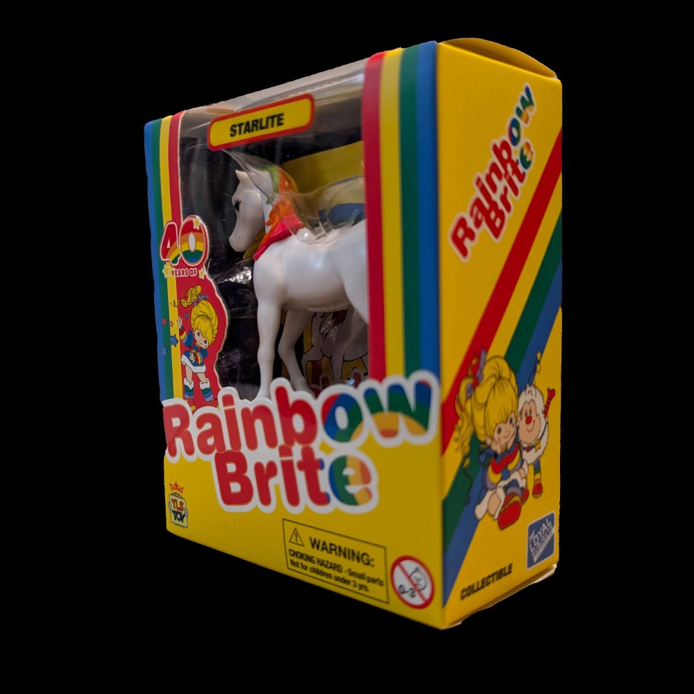 Loyal Subjects Starlite 2.5 inch collectible figure from Rainbow Brite 40 Years wave in yellow rainbow box
