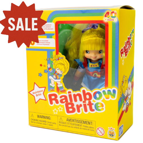 Rainbow Brite 5.5 inch fashion doll by Loyal Subjects in colorful packaging celebrating 40 years anniversary sale