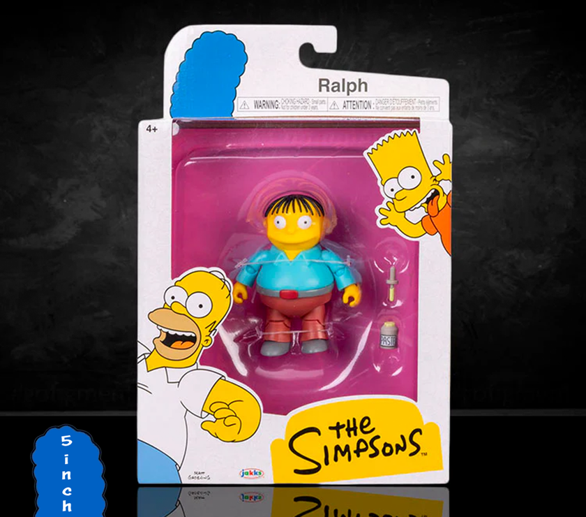 Ralph Wiggum with Paste Jar Action Figure – 5in Simpsons Collectible