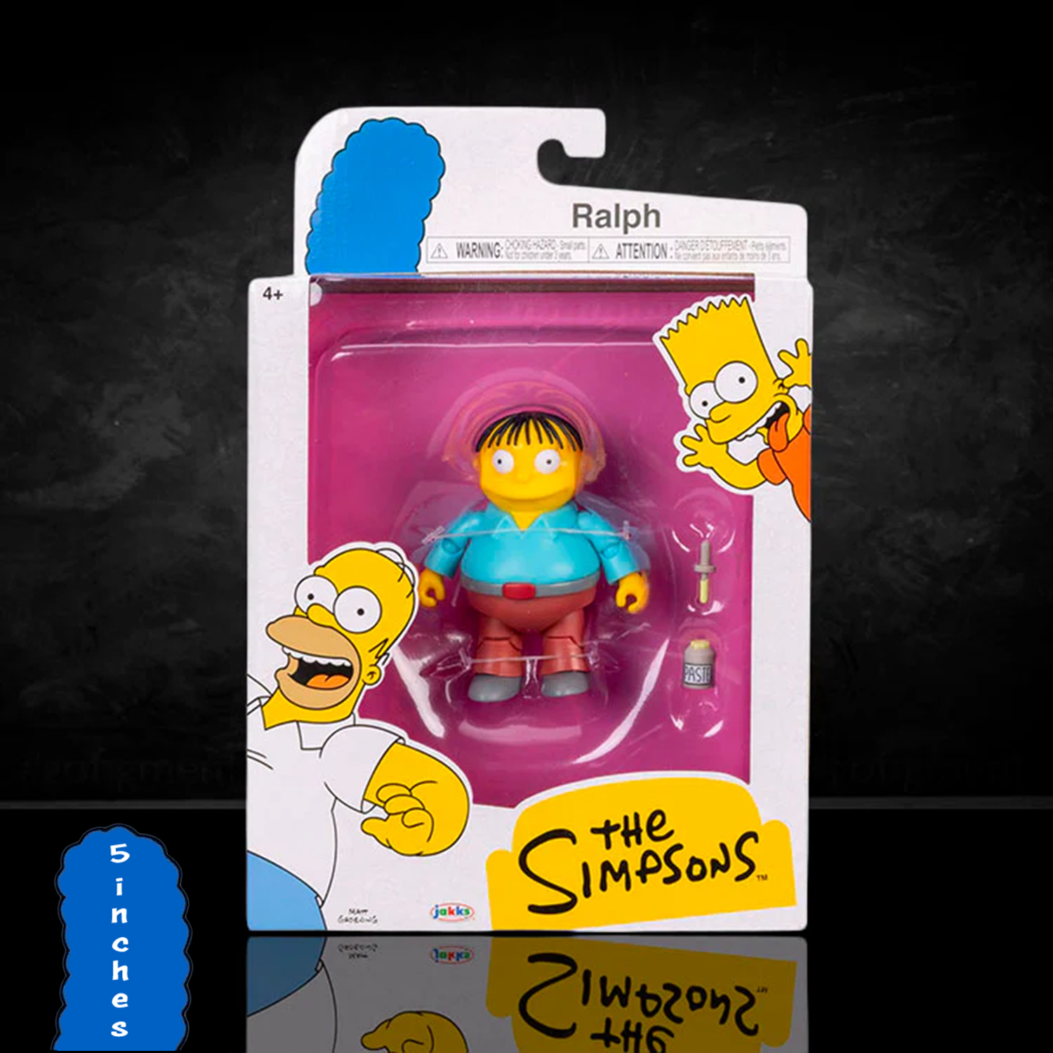 Launch Ralph Simpsons Ralph Wiggum with Paste Jar Action Figure – 5in Simpsons Collectible