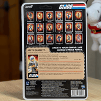 Scarlett Arctic Counter Intelligence GI Joe Action Figure ReAction+ 1/18 O-Ring Design Unpunched