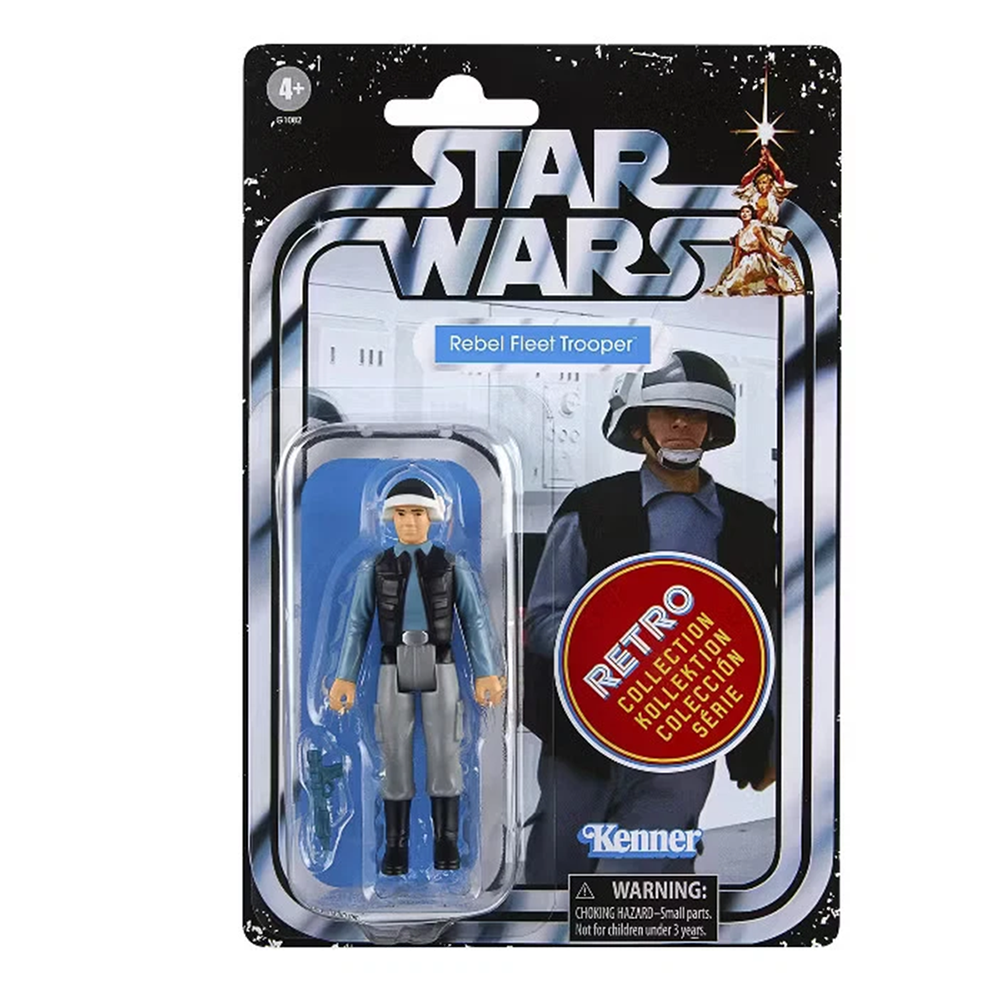 Rebel Fleet Trooper Star Wars Retro Collection Action Figure by Hasbro with Blaster 3.75 in