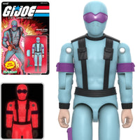 Snake Eyes Red Glow GI Joe Action Figure ReAction+ 1/18 O-Ring Design Unpunched