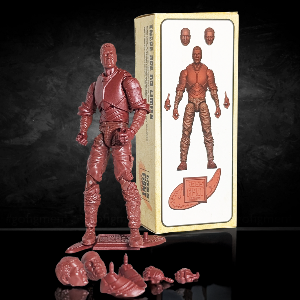 Vitruvian H.A.C.K.S. Fantasy Character Blanks Red Male Knight 1:18 Scale Action Figure by Boss Fight Studio with accessories